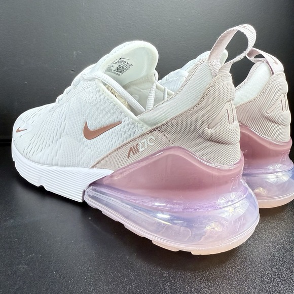 Nike Air Max 270 Athletic Shoes White Platinum Violet Women AH6789-120 Size 10.5 - Picture 9 of 15